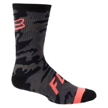 FOX MTB SOCKS 8" DEFEND SOCK BLK CAMO
