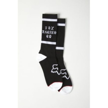 FOX FOX TOP COAT CREW SOCK [BLK]